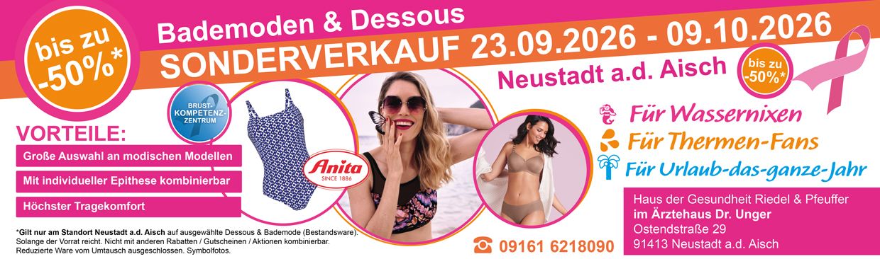 Bademoden & Dessous Sonderverkauf in Neustadt an der Aisch