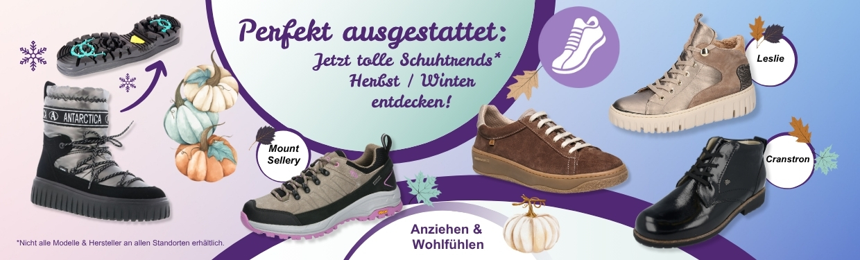 Perfekt ausgestattet: Jetzt tolle Schuhtrends Herbst / Winter entdecken! Komfort- und Bequemschuhe in Nürnberg und Umgebung der Herbst- und Winterkollektion 2025.