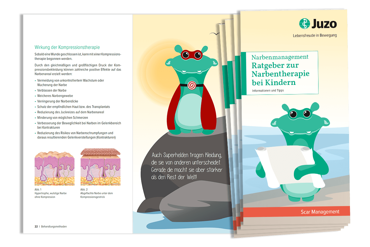 Narbenmanagement Ratgeber zur Narbentherapie bei Kindern Juzo