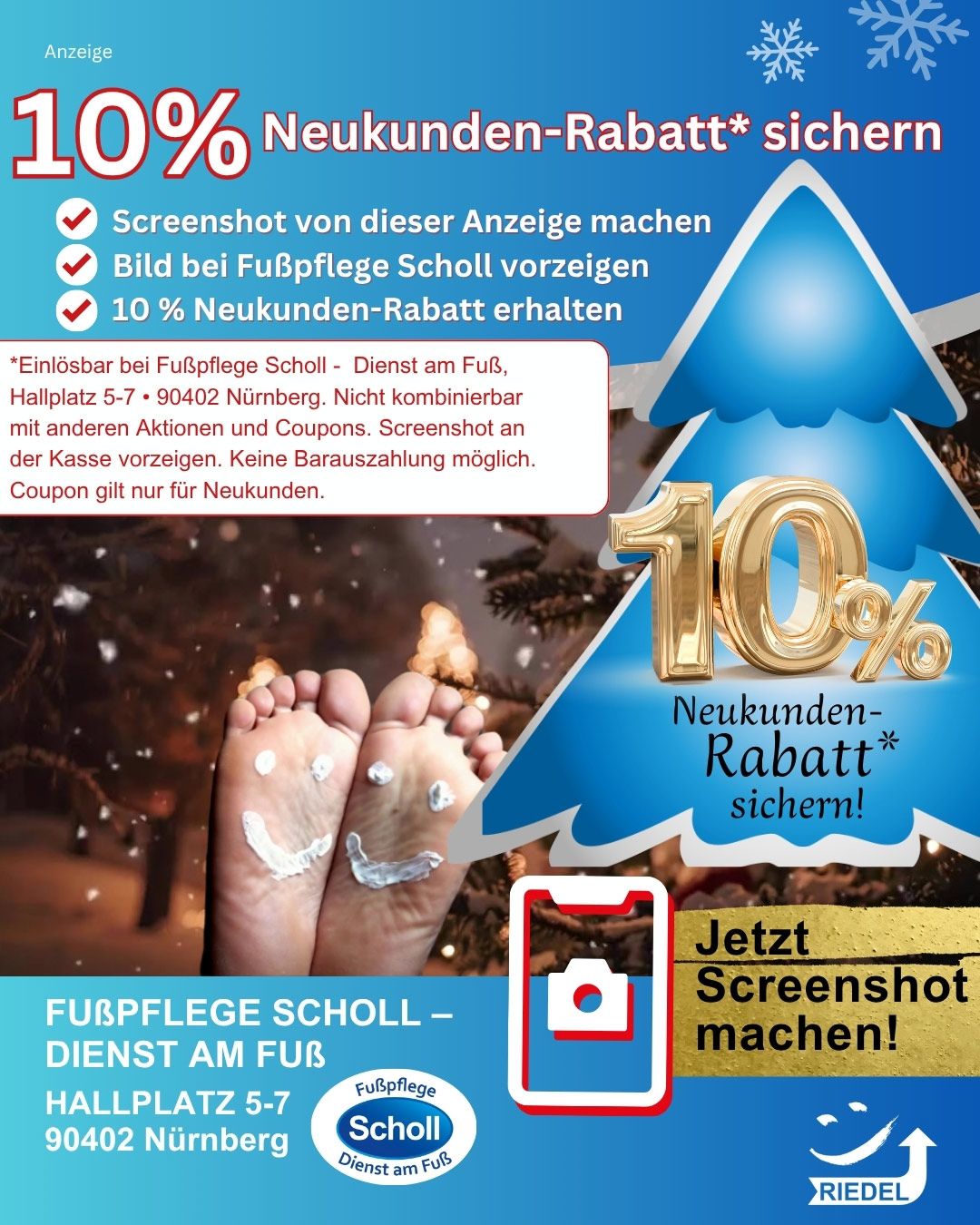 Professionelle Nagel- und Fusspflege Neukundenrabatt - Winter 2 Professionelle Nagel- und Fußpflege 10% Neukundenrabatt