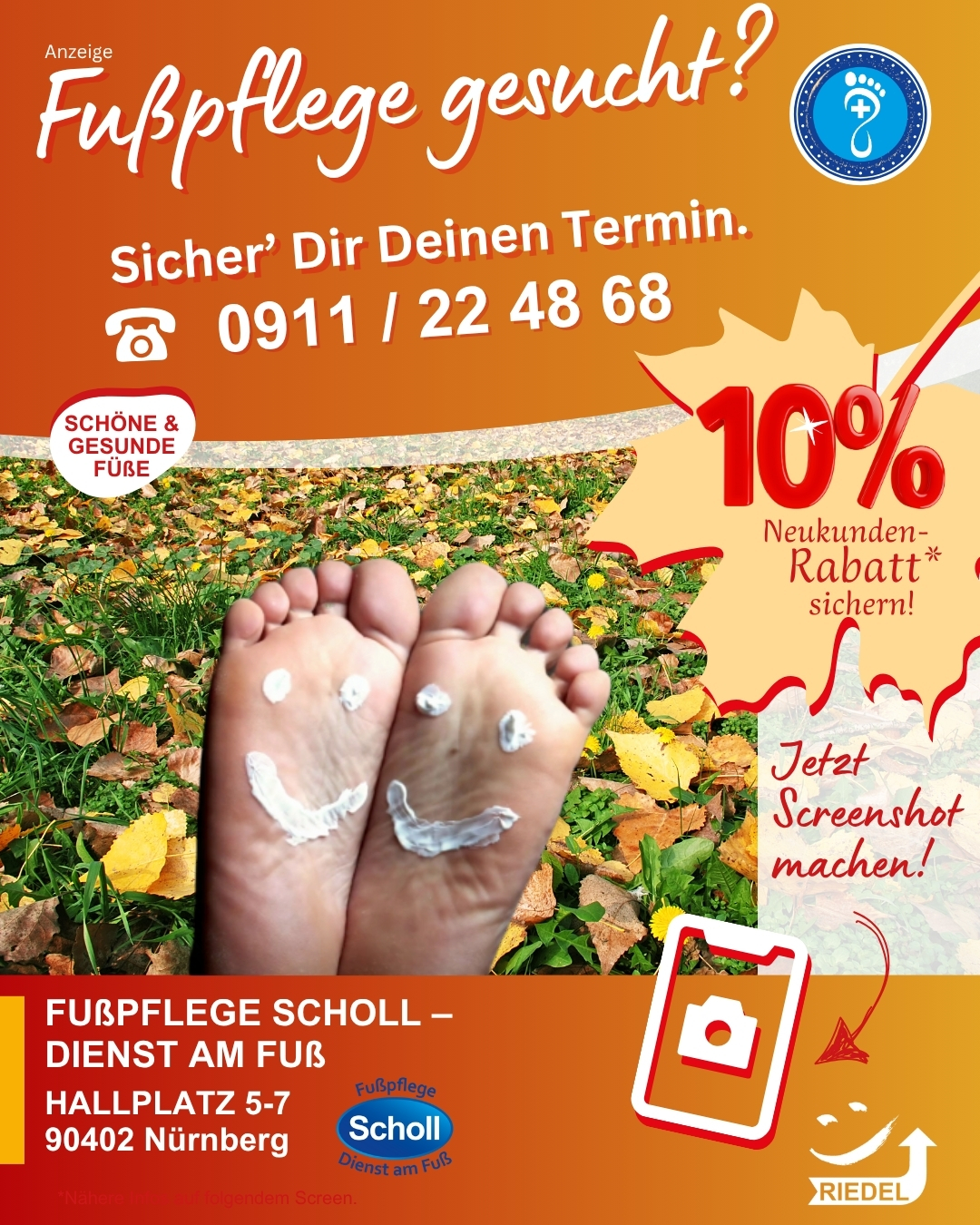 Professionelle Nagel-und Fusspflege Neukundenrabatt_1 Professionelle Nagel- und Fußpflege 10% Neukundenrabatt Flyer