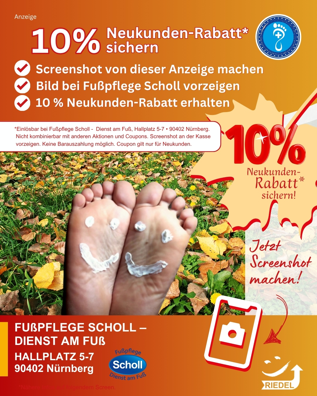 Professionelle Nagel-und Fusspflege Neukundenrabatt_2 Flyer Professionelle Nagel- und Fußpflege 10% Neukundenrabatt