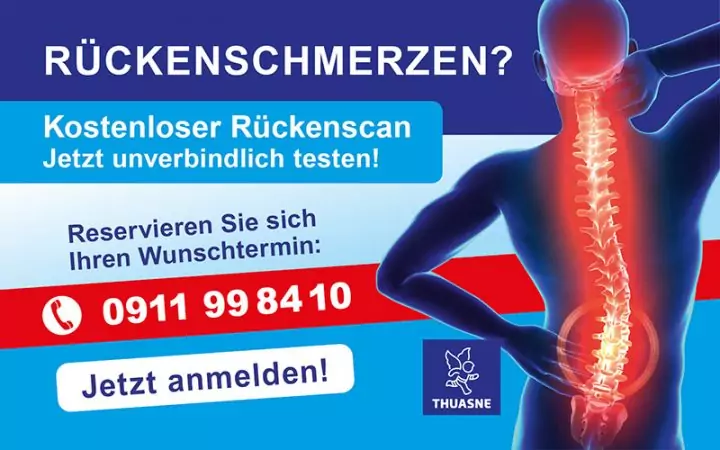 Rückenschmerzen? Kostenloser Rückenscan. Jetzt unverbindlich testen! Jetzt anmelden!
